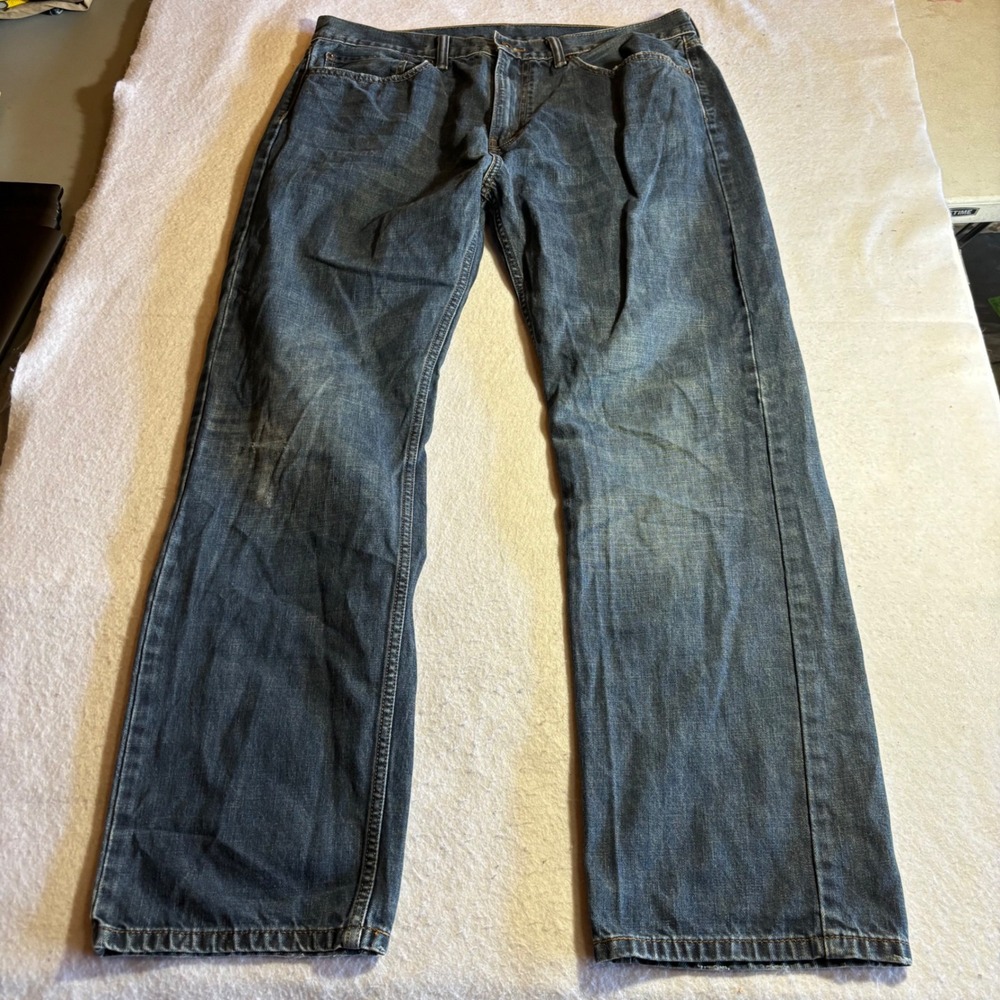 Levi Strauss 505 Mens‎ Dark Wash Straight Leg Jeans W36 L30